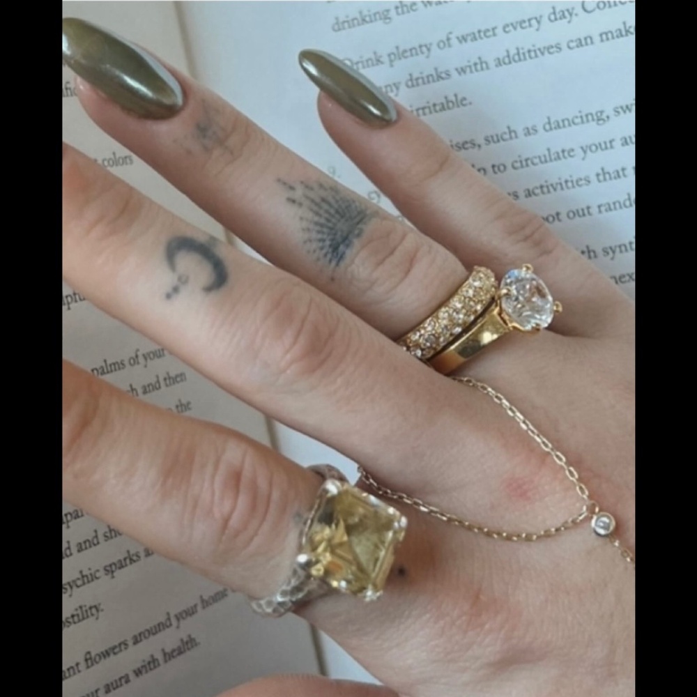 Citrine Silver Ring - image 1